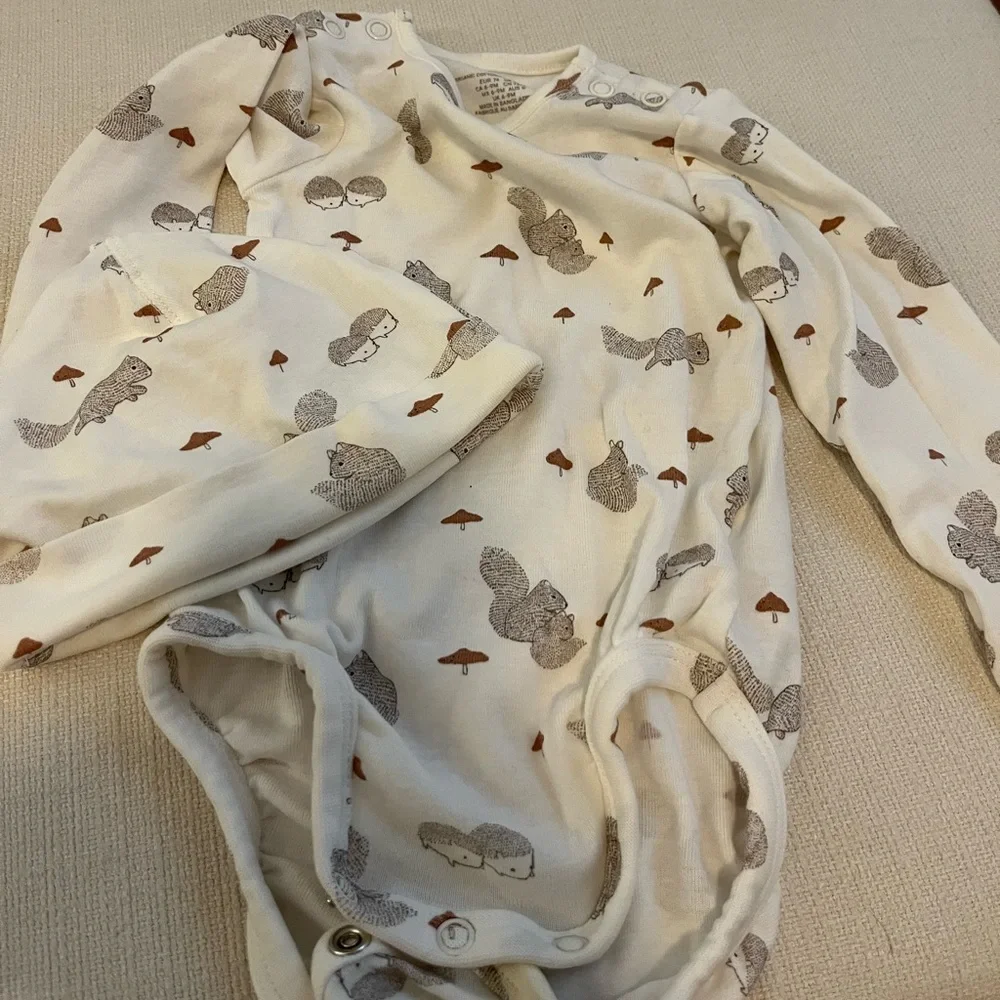 H&M woodland onesie and hat